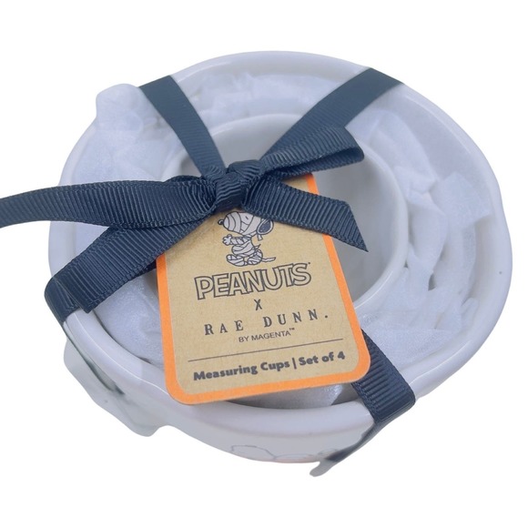 NEW Rae Dunn x Peanuts Halloween Measuring Cup - Set Of Four - Snoopy In Costume - Picture 5 of 12